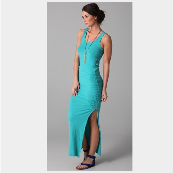 James Perse side slit tank Maxi Dress