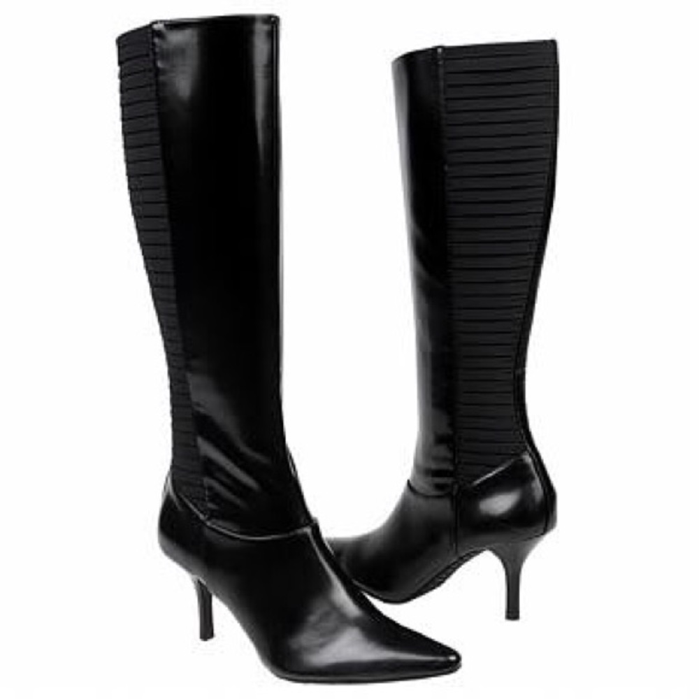 NWOT Calvin Klein Black Heel Boots