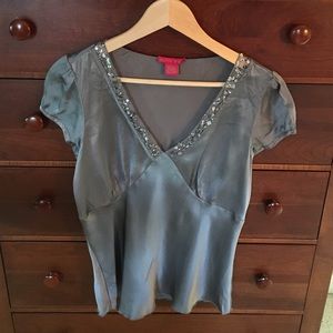 Metallic blouse