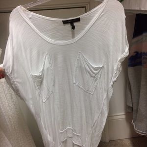 Oversized Sheer White Top
