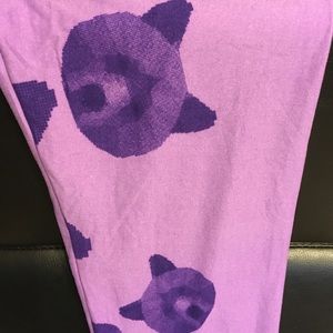 WOW 🦄🦄🐻BEAR LuLaRoe purple OS leggings. NEW