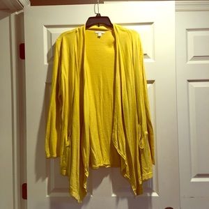 Drapey Yellow Swing Sweater