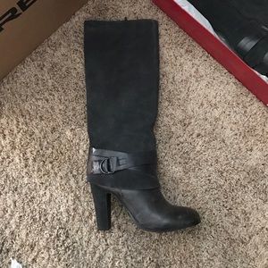 Grey women's boots