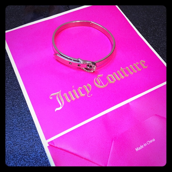 Juicy couture silver buckle bracelet