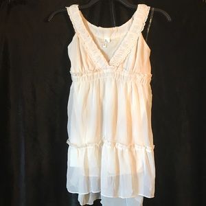 Gauzy Cream Tunic