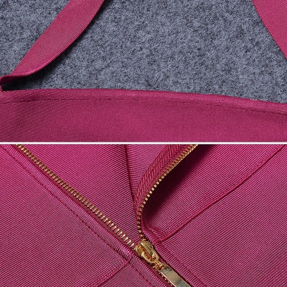 Bodycon Bandage Fishtail Runway evening Dresses - Picture 4 of 4