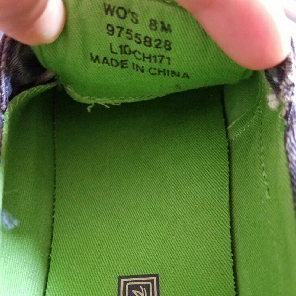 Green blue plaid Sperry Top-siders - Picture 3 of 4