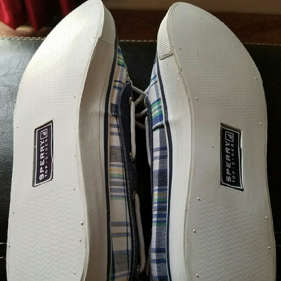 Green blue plaid Sperry Top-siders - Picture 4 of 4