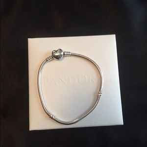 8 inch Pandora heart clasp bracelet