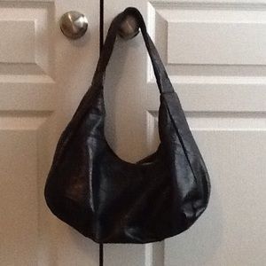 Original Hobo black leather bag.