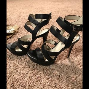 BCBG strapped  heels