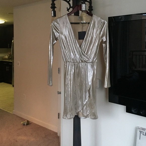 ASOS Gold Mini Dress - Picture 2 of 4