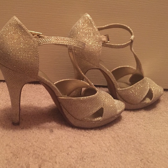 Lulu Townsend Gold Heels