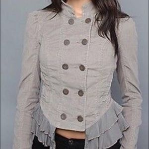 Free People corduroy military jacket