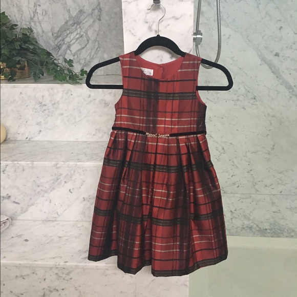 Pippa & Julie Red Plaid Dress