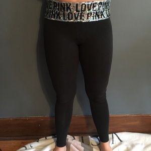 Black Victoria secret PINK yoga leggings