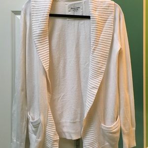 Cream Abercrombie and Fitch Cardigan