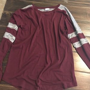 Pink varsity long sleeve