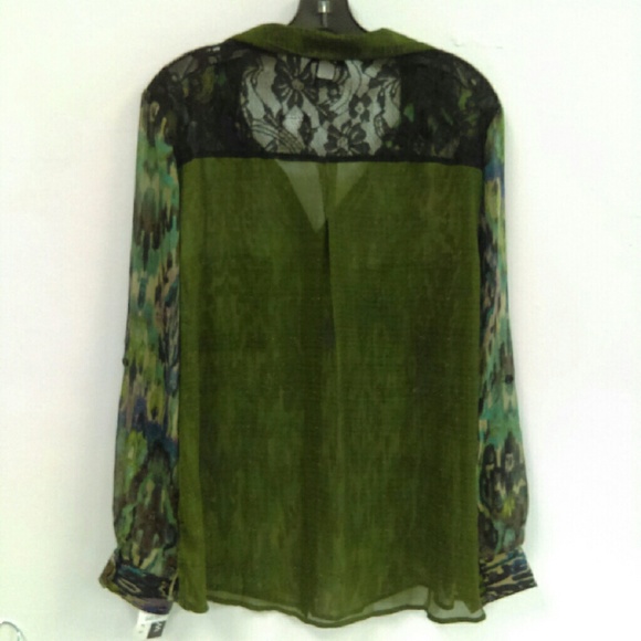 NWT New Directions Sheer Top Sz. XL - Picture 2 of 4