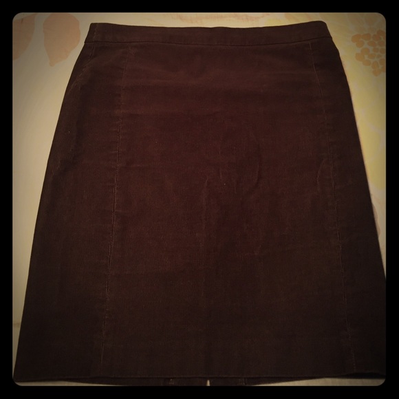 Brown corduroy skirt