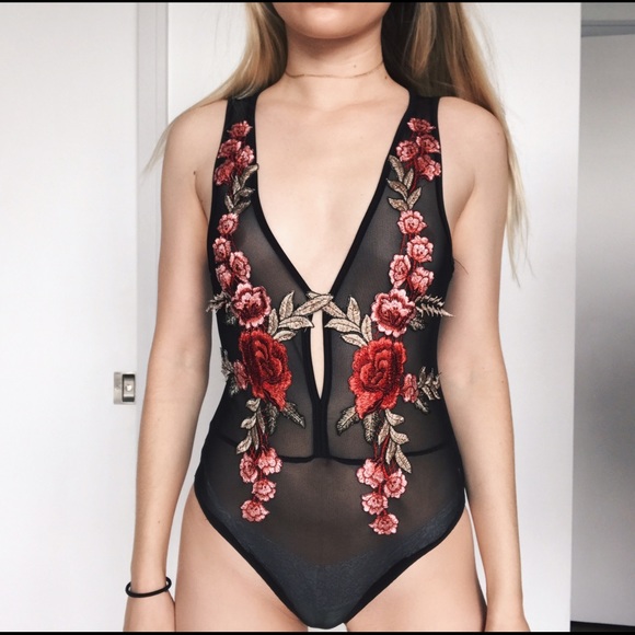RESTOCKED • rose child mesh bodysuit • - Picture 4 of 4