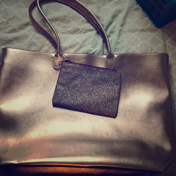 Metallic Tote
