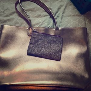 Metallic Tote