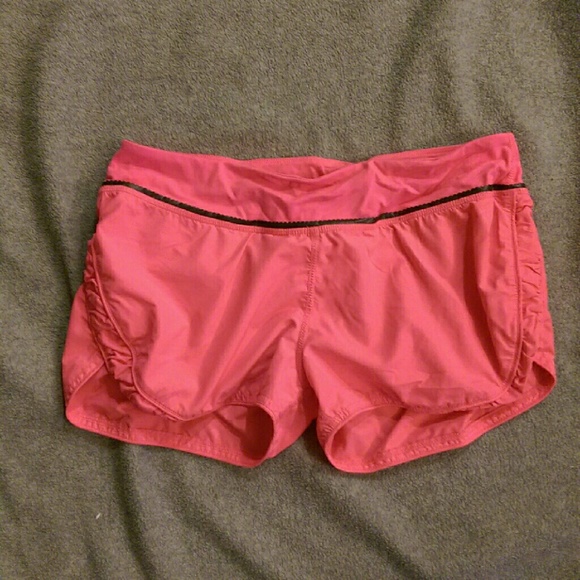 Bright Pink Excersize Short w/ Built In Underwear!
