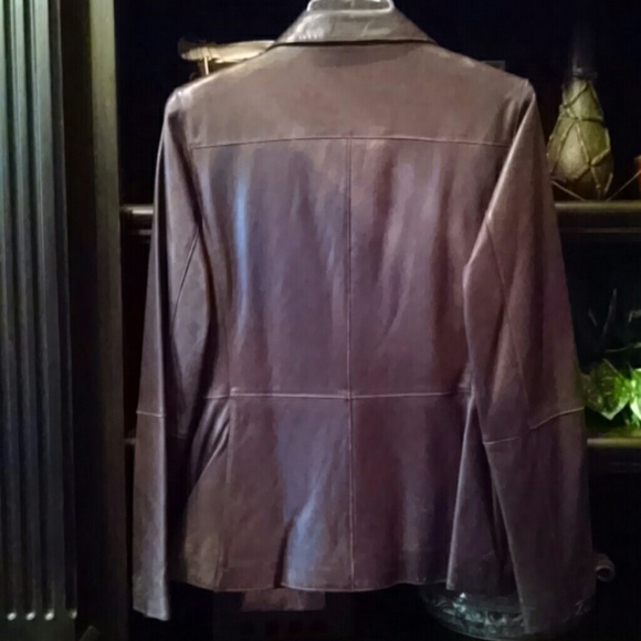 Marc New York brown leather jacket - Picture 3 of 4