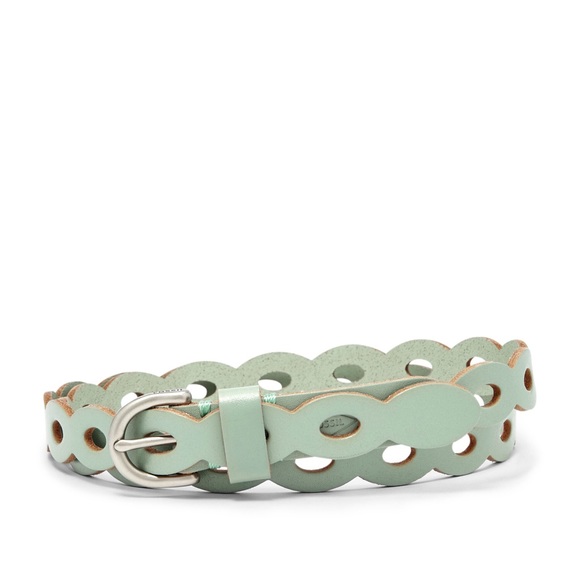 NWT  [FOSSIL ] Scalloped Skinny Belt