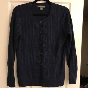 Eddie Bauer cable cardigan sweater Eddie Bauer cable cardigan sweater