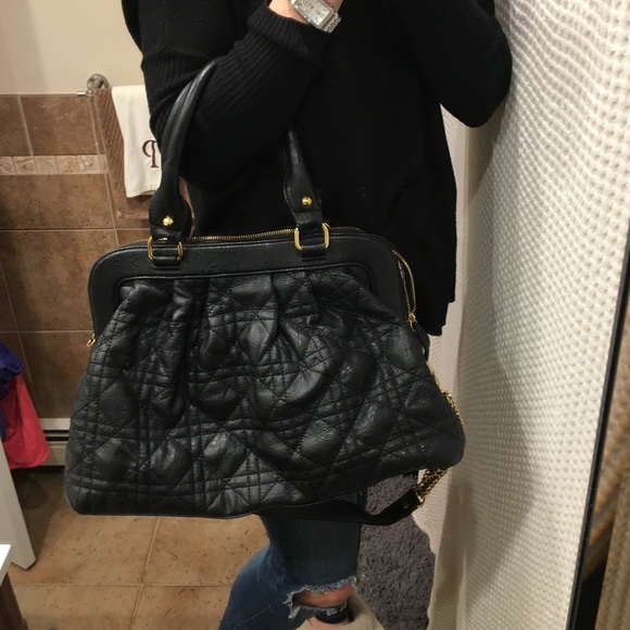 Quilted, black bag!