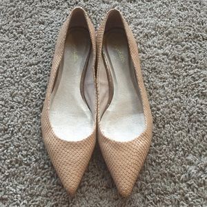 Seychelles Well Known Embossed Pointed Toe Flats