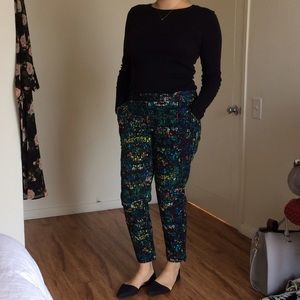 Derek Lam Multi-Colored Patterned Trousers