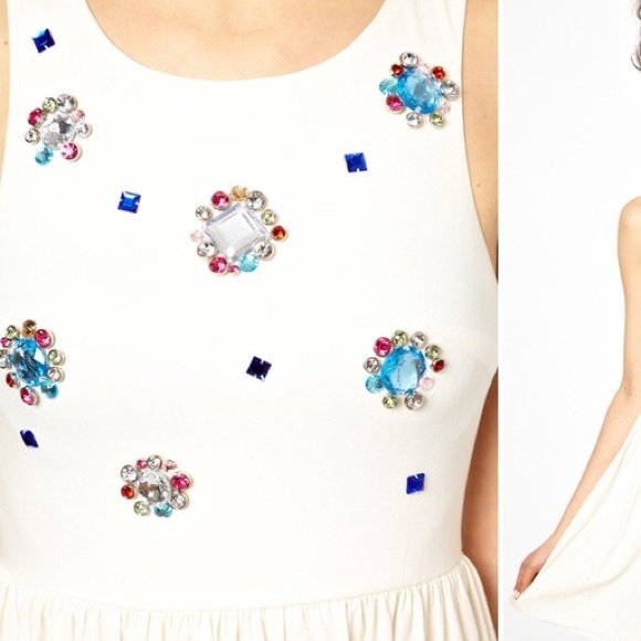 Ginger Fizz Prom Dress With Floral Embellishment - Picture 2 of 5