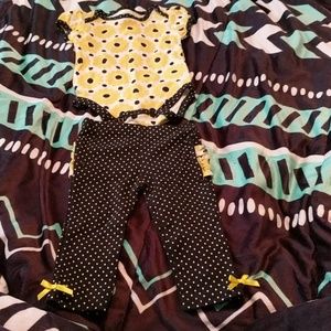 Baby girl onesie and pant set. NWOT