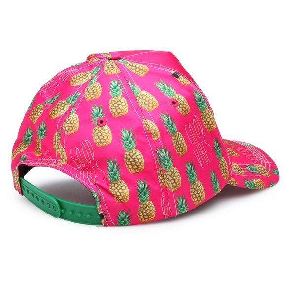 GOOD VIBES Pink Pineapple SnapBack Hat - Picture 2 of 2