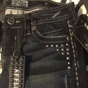Affliction dark denim jeans