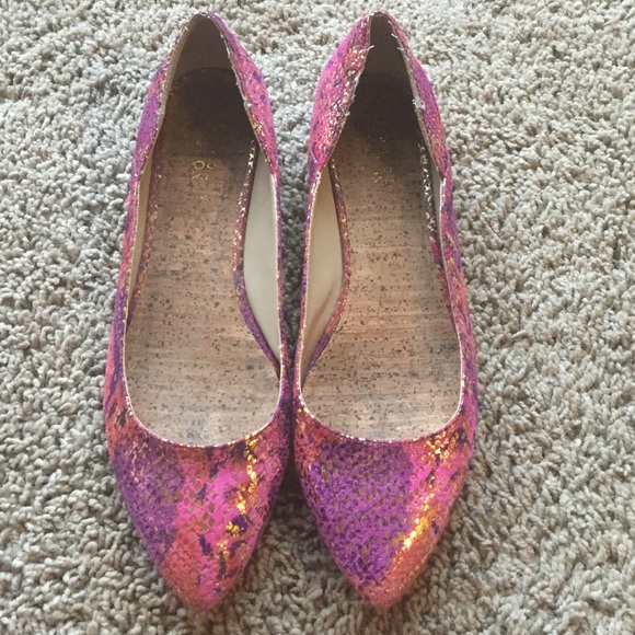 Kenneth Cole Reaction multicolor pointy toe flats