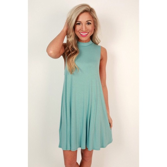 Aqua Tank Dress