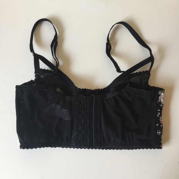 ❗SOLD❗Floral Strappy Bralette/Bustier - Picture 3 of 4
