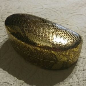 Corinne McCormack Sunglasses Hard Case Gold Brown