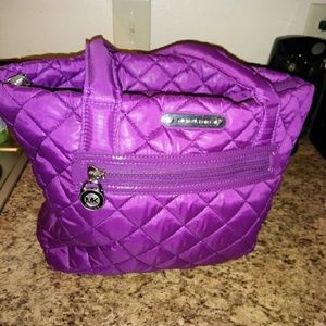 MAKE OFFER Purple Michael Kors Quilted Handbag
