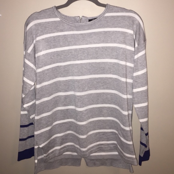 Sweaters - NWT J Crew Stripe Style Sweater Shirt Zip Medium