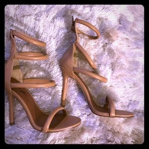 Nude strap Nasty Gal heels 7.5
