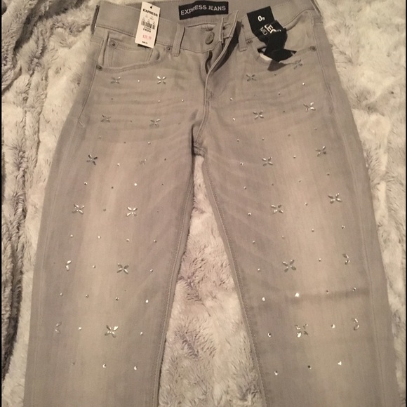 Express Rhinestone Jegging - Picture 3 of 4