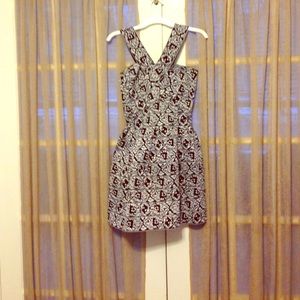 Von maur black and white party dress