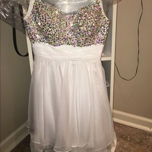 La Femme Shortened Prom Dress 16802