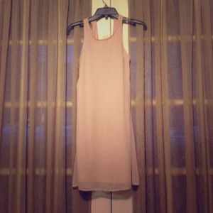 Pink sleeveless delicately studded dress by Lush