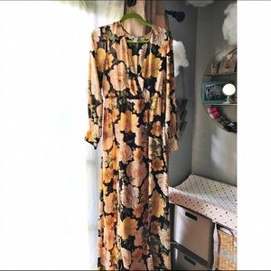 Floral Long Sleeve Maxi Dress